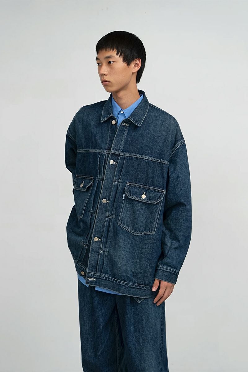 Graphpaper(グラフペーパー) Selvage Denim Jacket -DARK FADE- セルヴィッチデニムジャケット ダークフェイド GU261-20054DB