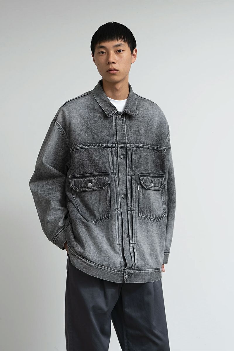 Graphpaper(グラフペーパー) Selvage Denim Jacket -LIGHT FADE- セルヴィッチデニムジャケット ライトフェイド GU261-20054LB