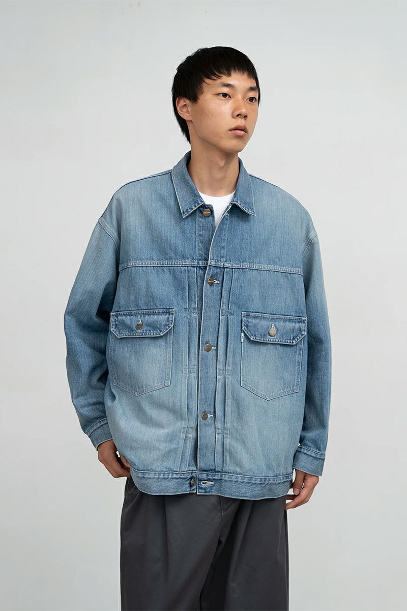 Graphpaper(グラフペーパー) Selvage Denim Jacket -LIGHT FADE- セルヴィッチデニムジャケット ライトフェイド GU261-20054LB