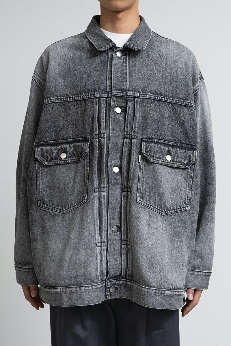 Graphpaper(グラフペーパー) Selvage Denim Jacket -LIGHT FADE- セルヴィッチデニムジャケット ライトフェイド GU261-20054LB