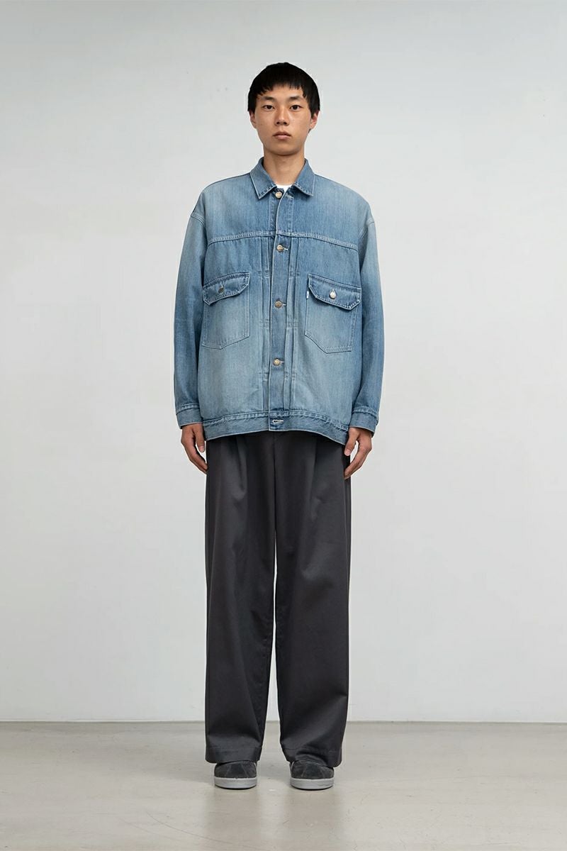 Graphpaper(グラフペーパー) Selvage Denim Jacket -LIGHT FADE- セルヴィッチデニムジャケット ライトフェイド GU261-20054LB