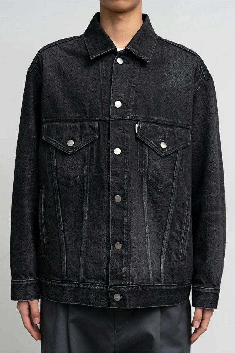 Graphpaper(グラフペーパー) Selvage Denim Trucker Jacket -DARK FADE- セルヴィッチデニムトラッカージャケット ダークフェイド GU261-20055DB