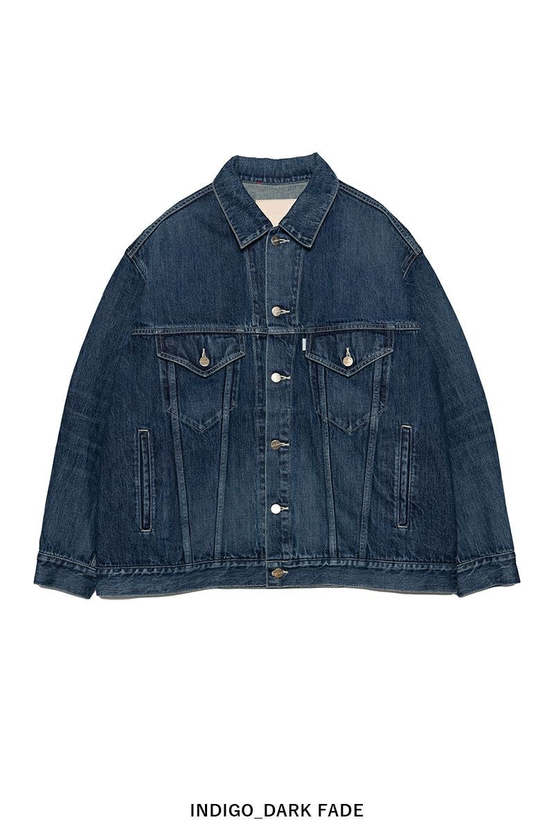 Graphpaper(グラフペーパー) Selvage Denim Trucker Jacket -DARK FADE- セルヴィッチデニムトラッカージャケット ダークフェイド GU261-20055DB