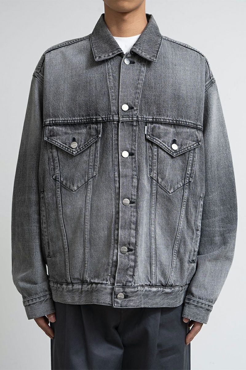 Graphpaper(グラフペーパー) Selvage Denim Trucker Jacket -LIGHT FADE- セルヴィッチデニムトラッカージャケット ライトフェイド GU261-20055LB