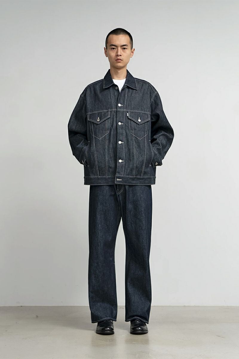 Graphpaper(グラフペーパー) Selvage Denim Trucker Jacket セルヴィッチデニムトラッカージャケット GU261-20055RB
