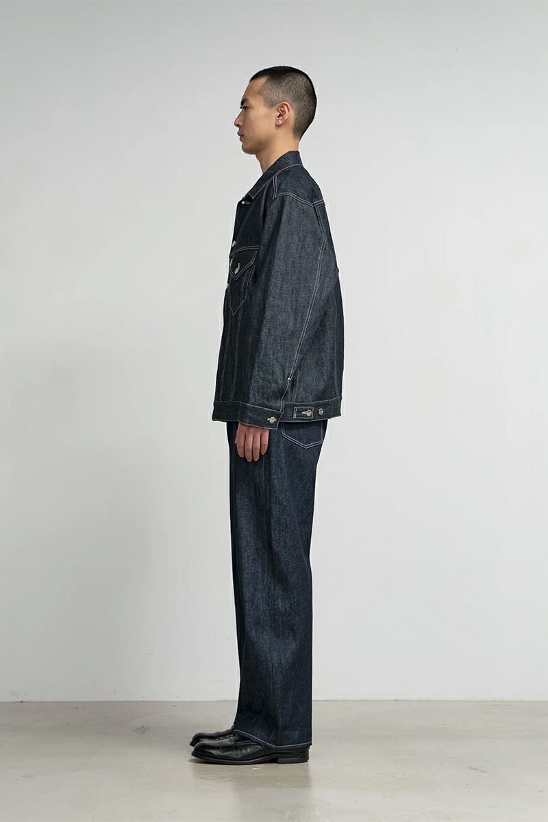 Graphpaper(グラフペーパー) Selvage Denim Trucker Jacket セルヴィッチデニムトラッカージャケット GU261-20055RB