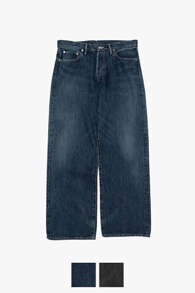 Graphpaper(グラフペーパー) Selvage Denim Five Pocket Wide Straight Pants -DARK FADE- セルヴィッチデニム ファイブポケットワイドストレートパンツ ダークフェイド GU261-40059DB