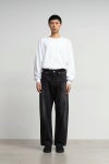 Graphpaper(グラフペーパー) Selvage Denim Five Pocket Wide Straight Pants -DARK FADE- セルヴィッチデニム ファイブポケットワイドストレートパンツ ダークフェイド GU261-40059DB