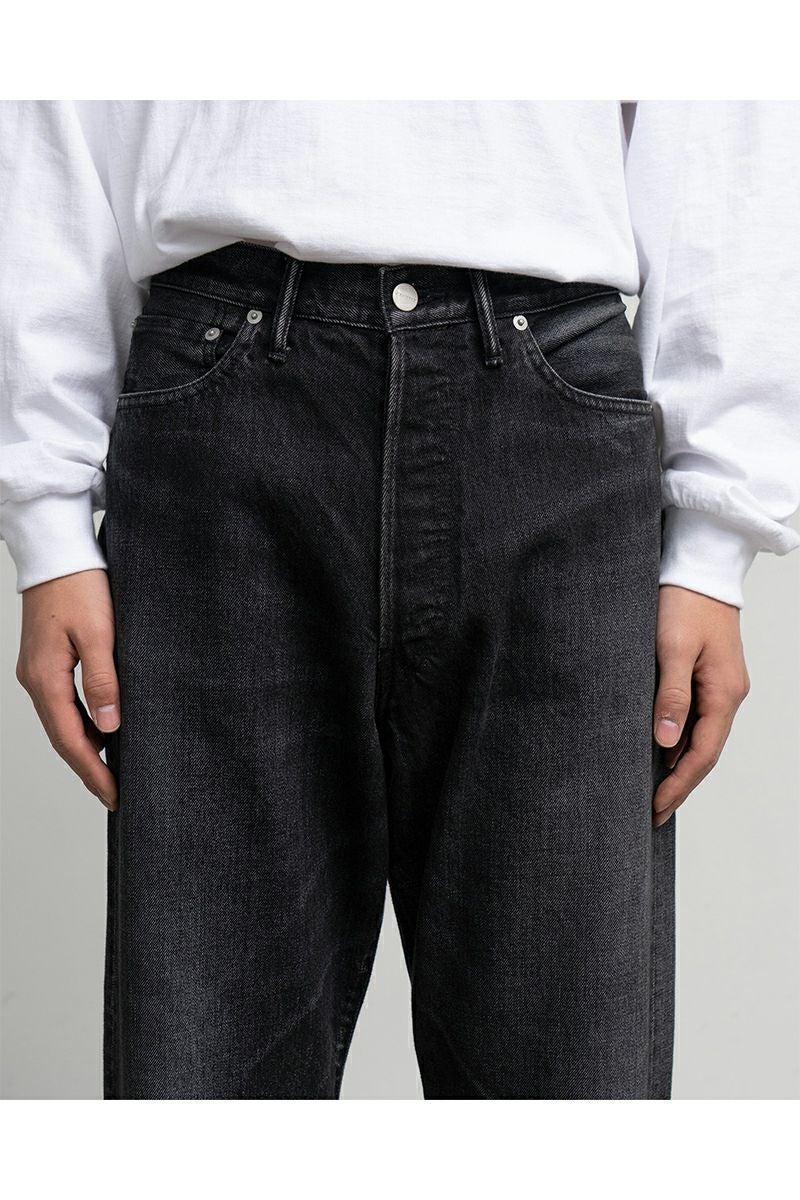 Graphpaper(グラフペーパー) Selvage Denim Five Pocket Wide Straight Pants -DARK FADE- セルヴィッチデニム ファイブポケットワイドストレートパンツ ダークフェイド GU261-40059DB
