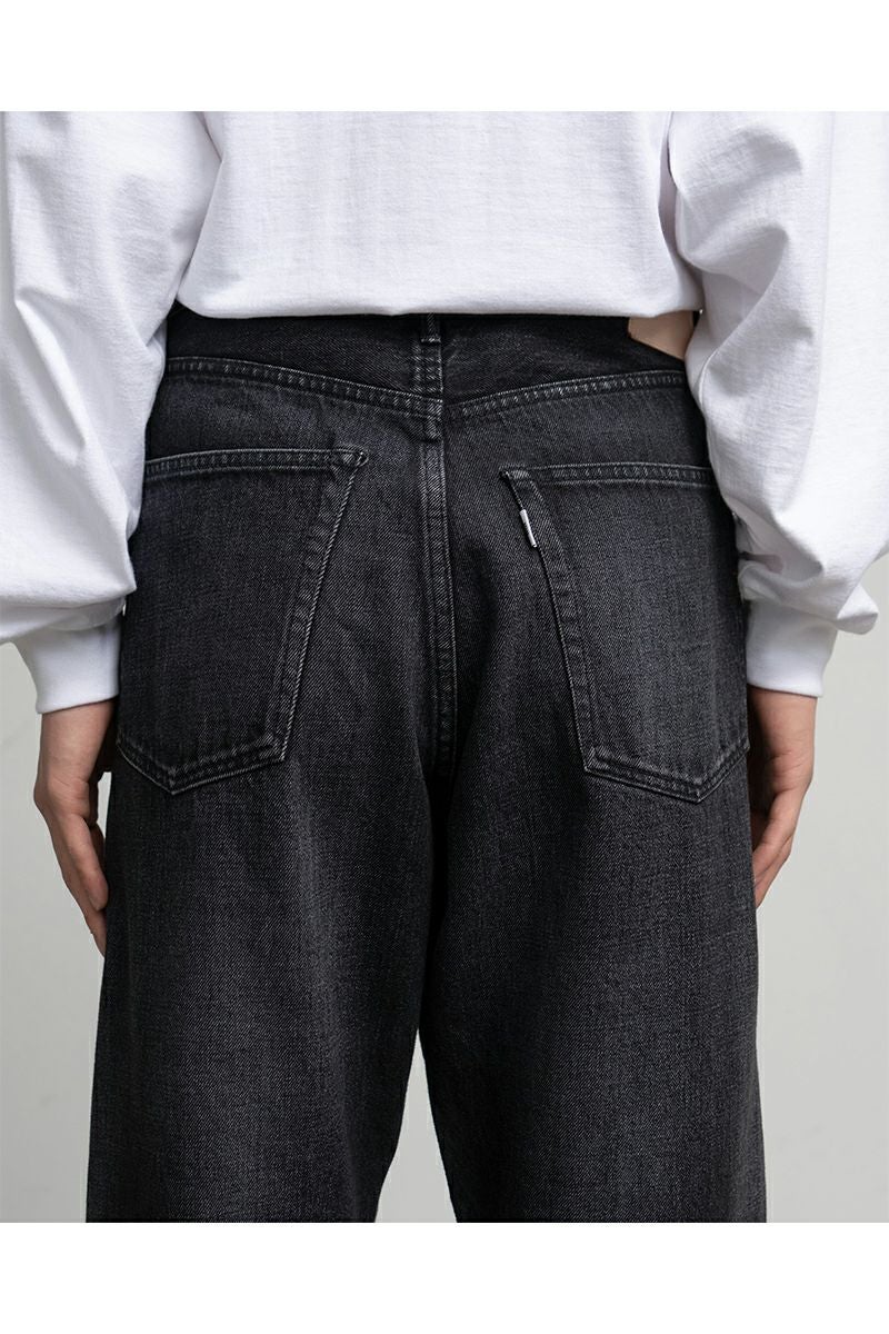 Graphpaper(グラフペーパー) Selvage Denim Five Pocket Wide Straight Pants -DARK FADE- セルヴィッチデニム ファイブポケットワイドストレートパンツ ダークフェイド GU261-40059DB