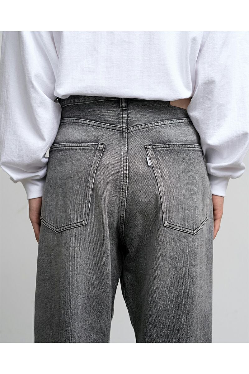 Graphpaper(グラフペーパー) Selvage Denim Five Pocket Wide Straight Pants -LIGHT FADE- セルヴィッチデニム ファイブポケットワイドストレートパンツ ライトフェイド GU261-40059LB