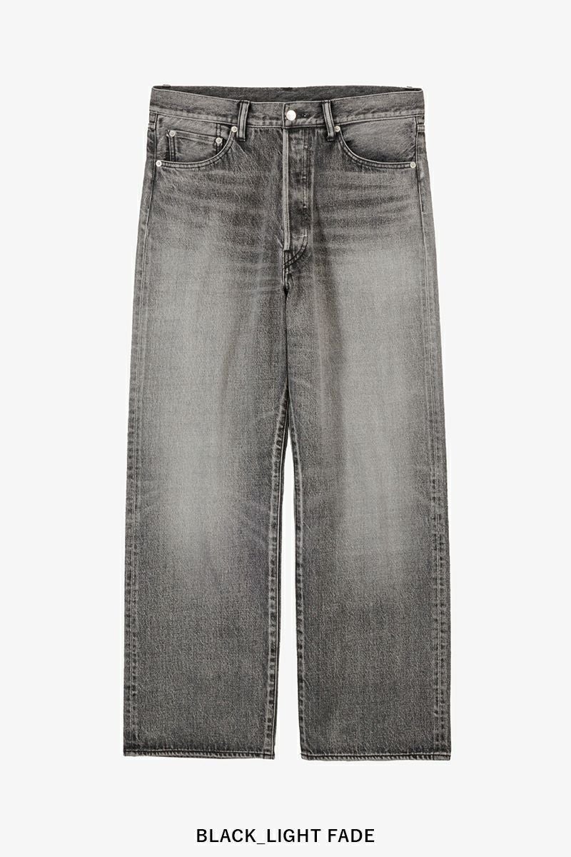 Graphpaper(グラフペーパー) Selvage Denim Five Pocket Wide Straight Pants -LIGHT FADE- セルヴィッチデニム ファイブポケットワイドストレートパンツ ライトフェイド GU261-40059LB
