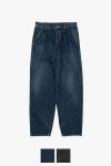 Graphpaper(グラフペーパー) Selvage Denim Two Tuck Tapered Pants -DARK FADE- セルヴィッチデニム ツータックテーパードパンツ ダークフェイド GU261-40060DB