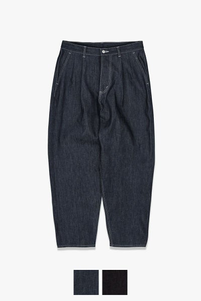 Graphpaper(グラフペーパー) Selvage Denim Two Tuck Tapered Pants セルヴィッチデニム ツータックテーパードパンツ GU261-40060RB