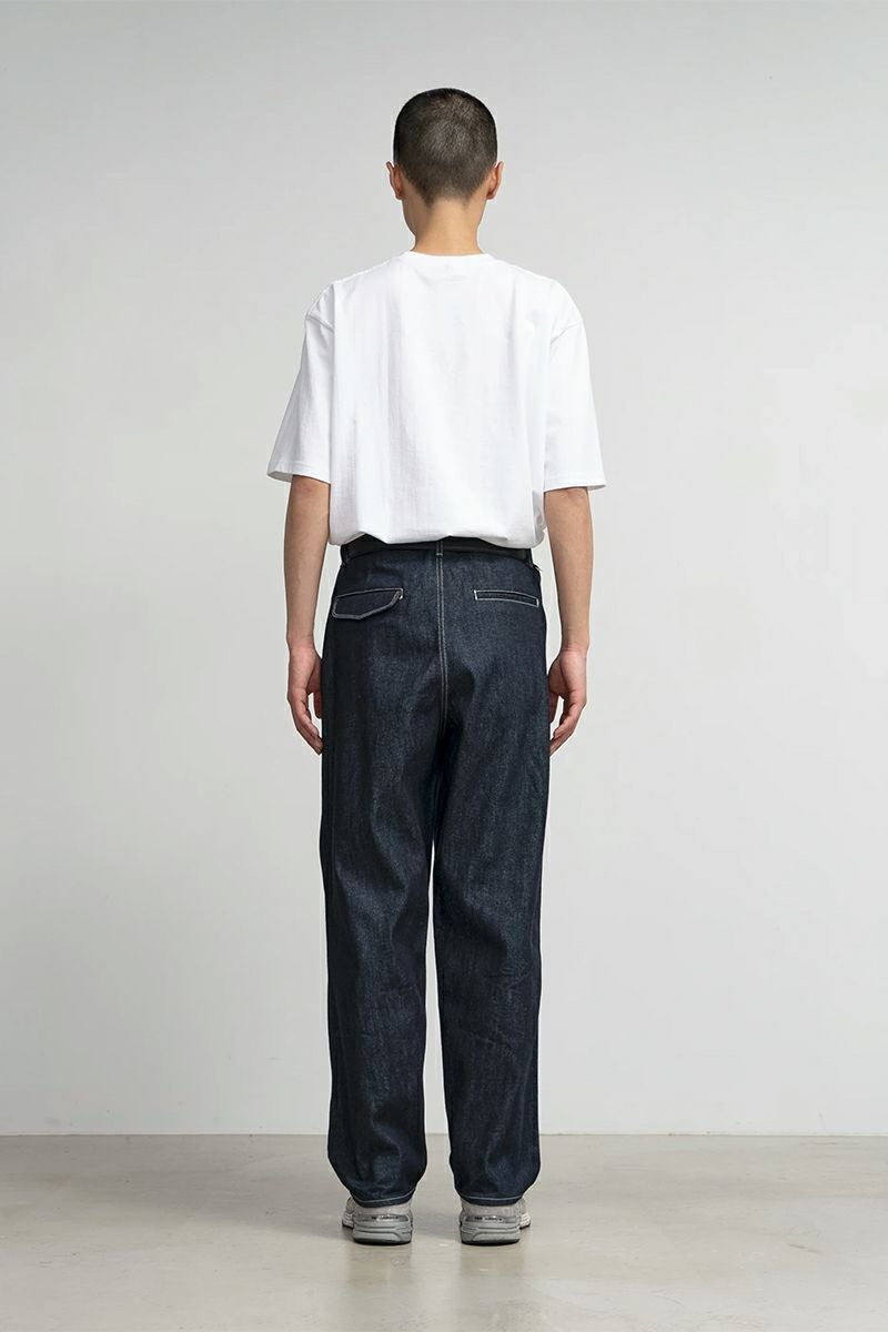 Graphpaper(グラフペーパー) Selvage Denim Two Tuck Tapered Pants セルヴィッチデニム ツータックテーパードパンツ GU261-40060RB