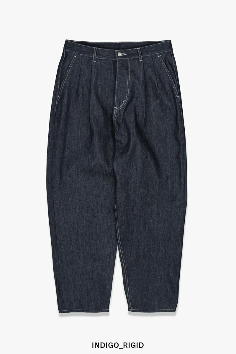 Graphpaper(グラフペーパー) Selvage Denim Two Tuck Tapered Pants セルヴィッチデニム ツータックテーパードパンツ GU261-40060RB