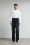 Graphpaper(グラフペーパー) Selvage Denim Two Tuck Pants -DARK FADE- セルビッチデニム ツータックパンツ ダークフェイド GU261-40061DB
