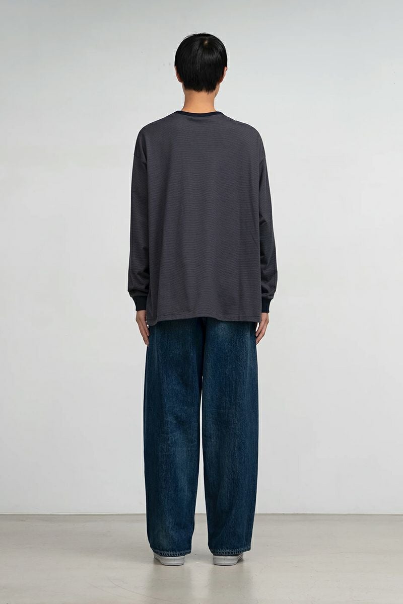 Graphpaper(グラフペーパー) Selvage Denim Two Tuck Pants -DARK FADE- セルビッチデニム ツータックパンツ ダークフェイド GU261-40061DB