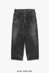 Graphpaper(グラフペーパー) Selvage Denim Two Tuck Pants -DARK FADE- セルビッチデニム ツータックパンツ ダークフェイド GU261-40061DB