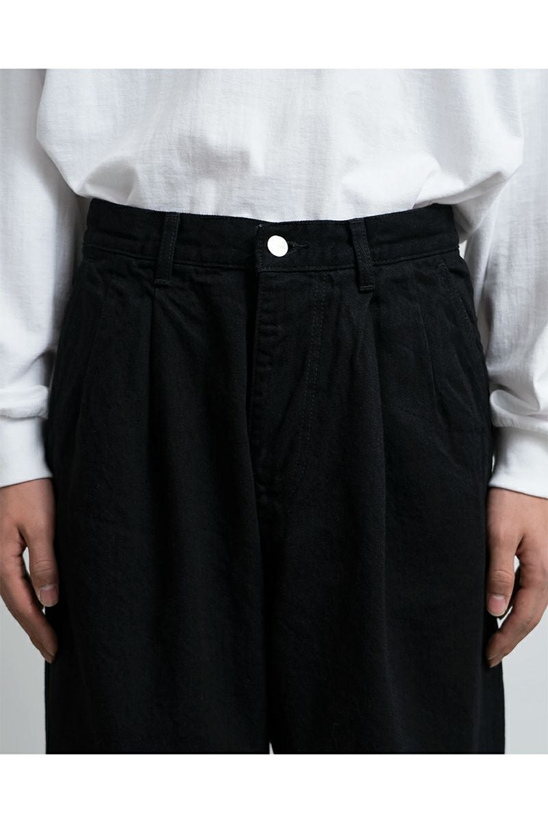 Graphpaper(グラフペーパー) Selvage Denim Two Tuck Pants セルビッチデニム ツータックパンツ GU261-40061RB