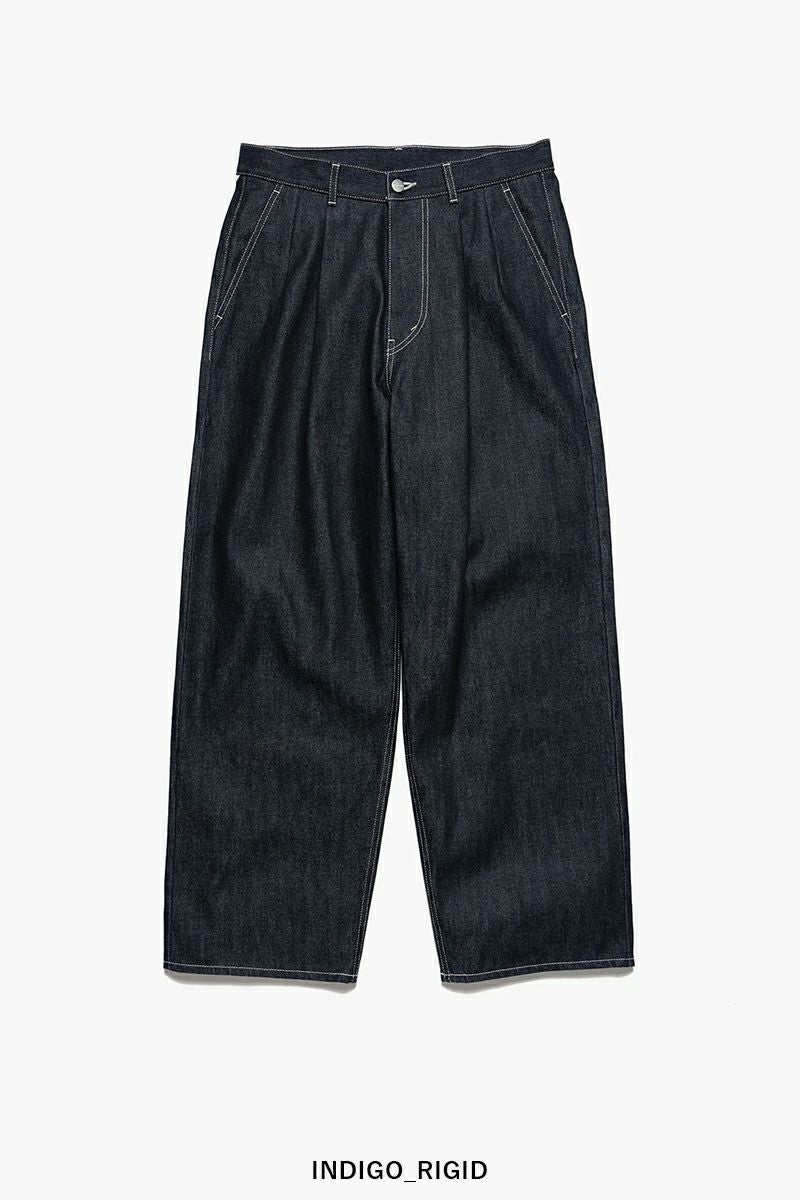 Graphpaper(グラフペーパー) Selvage Denim Two Tuck Pants セルビッチデニム ツータックパンツ GU261-40061RB