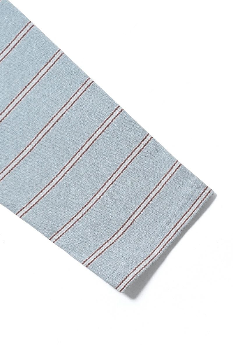 DAIRIKU(ダイリク) "Benjamin" Button Border Skipper Tee ベンジャミン ボタンボーダースキッパーTシャツ 26SS C1