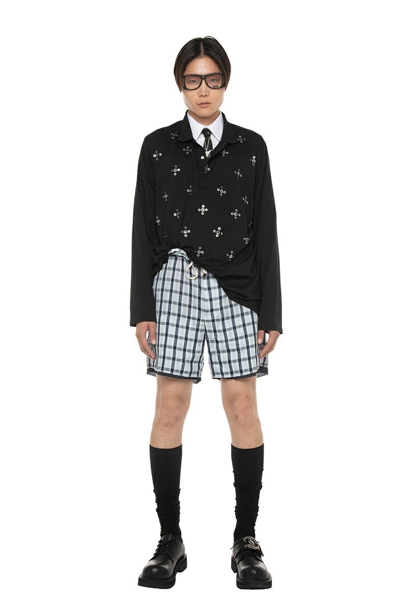 DAIRIKU(ダイリク) "Benjamin" Button Skipper Tee ベンジャミン ボタンボーダースキッパーTシャツ 26SS C5