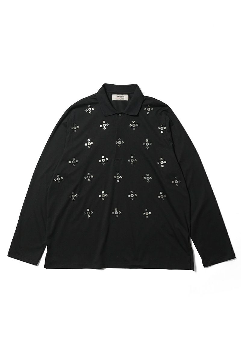 DAIRIKU(ダイリク) "Benjamin" Button Skipper Tee ベンジャミン ボタンボーダースキッパーTシャツ 26SS C5