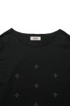 DAIRIKU(ダイリク) "Waist Studs" Wide-Neck Tee ウエストスタッズ ワイドネックTシャツ 26SS C6
