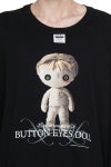 DAIRIKU(ダイリク) "BUTTON EYE DOLL" Raglan Tag Tour Tee ボタンアイドール ラグランタグツアーTシャツ 26SS C12