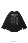 DAIRIKU(ダイリク) "BUTTON EYE DOLL" Raglan Tag Tour Tee ボタンアイドール ラグランタグツアーTシャツ 26SS C12