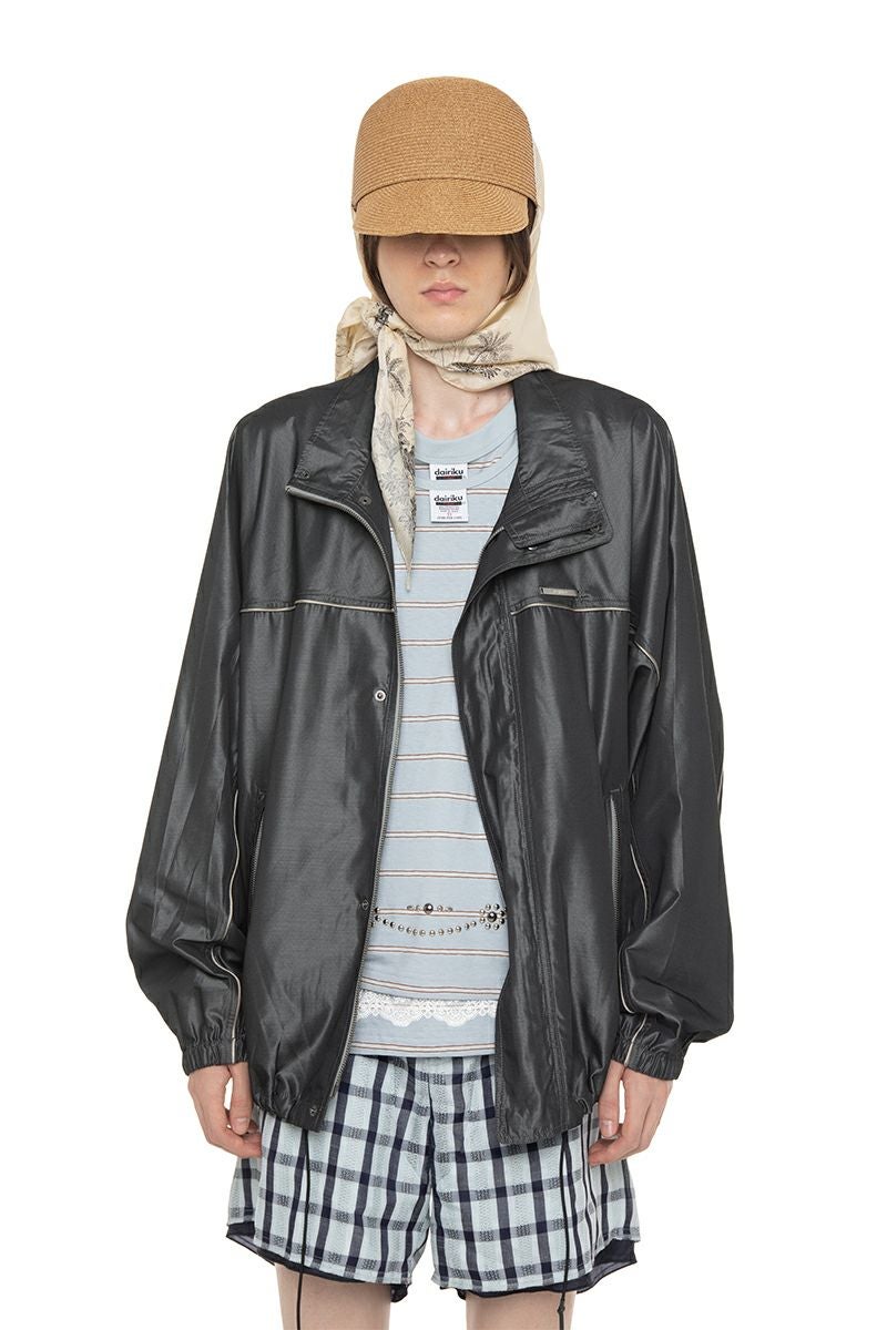 DAIRIKU(ダイリク) "Tom" Silk-PE Wind Breaker トム シルクポリエステルウインドブレーカー 26SS J3