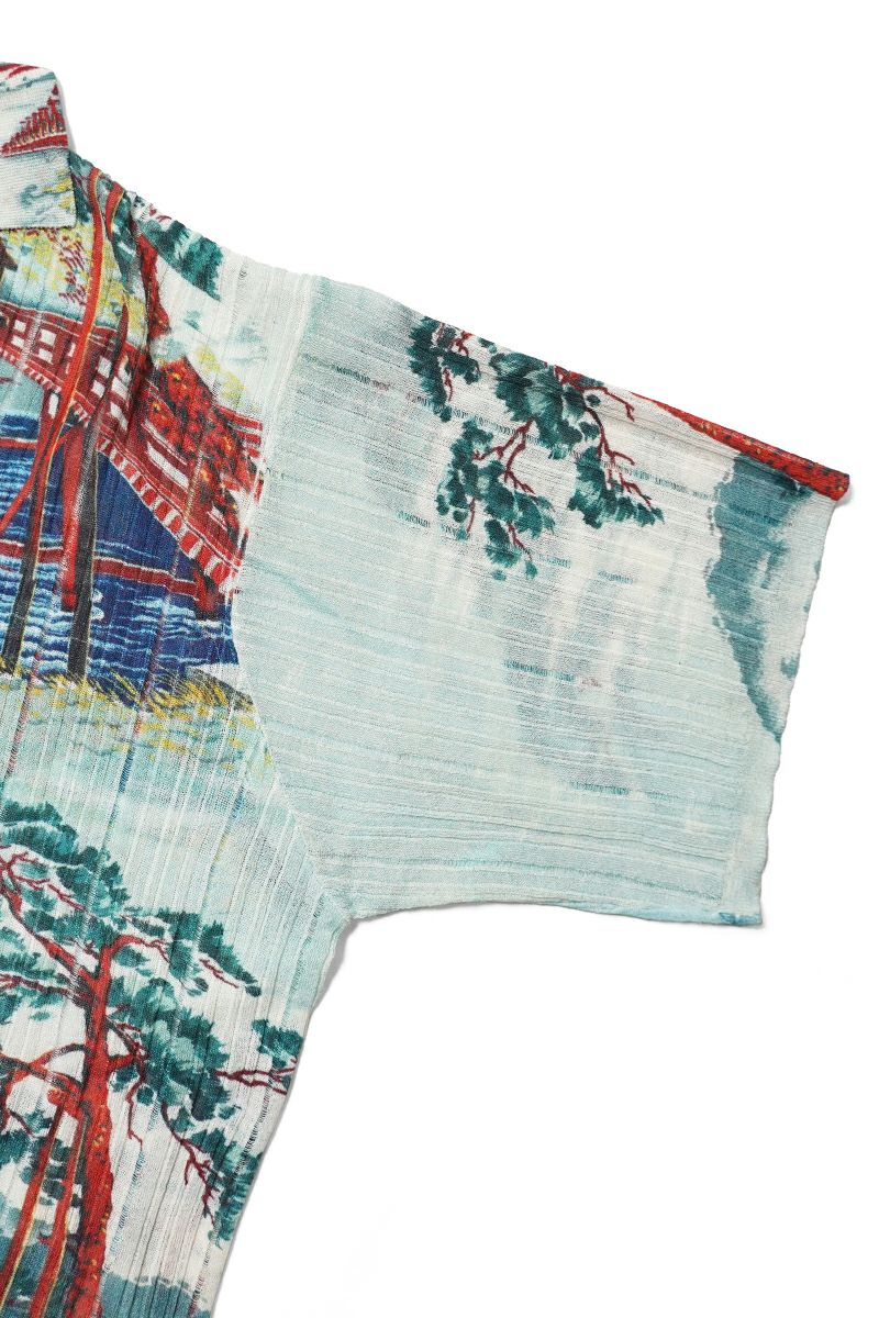 DAIRIKU(ダイリク) "Japanese Pattern Aloha" Transfer Print Polo Knit ジャパニーズパターン トランスファープリントポロニット 26SS KNT1