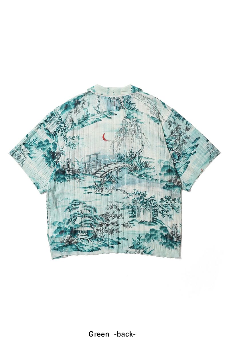 DAIRIKU(ダイリク) "Japanese Pattern Aloha" Transfer Print Polo Knit ジャパニーズパターン トランスファープリントポロニット 26SS KNT1