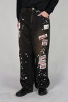 Maison MIHARA YASUHIRO(メゾン ミハラヤスヒロ) Embellished Sticker Denim Pants エンブリッシュ ステッカーデニムパンツ DENIM JEANS w STICKER A16PT025