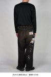 Maison MIHARA YASUHIRO(メゾン ミハラヤスヒロ) Embellished Sticker Denim Pants エンブリッシュ ステッカーデニムパンツ DENIM JEANS w STICKER A16PT025