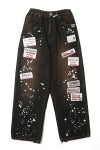 Maison MIHARA YASUHIRO(メゾン ミハラヤスヒロ) Embellished Sticker Denim Pants エンブリッシュ ステッカーデニムパンツ DENIM JEANS w STICKER A16PT025
