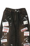 Maison MIHARA YASUHIRO(メゾン ミハラヤスヒロ) Embellished Sticker Denim Pants エンブリッシュ ステッカーデニムパンツ DENIM JEANS w STICKER A16PT025