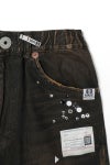 Maison MIHARA YASUHIRO(メゾン ミハラヤスヒロ) Embellished Sticker Denim Pants エンブリッシュ ステッカーデニムパンツ DENIM JEANS w STICKER A16PT025