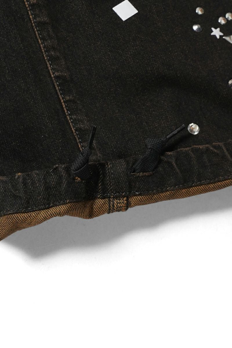 Maison MIHARA YASUHIRO(メゾン ミハラヤスヒロ) Embellished Sticker Denim Pants エンブリッシュ ステッカーデニムパンツ DENIM JEANS w STICKER A16PT025