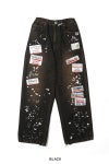 Maison MIHARA YASUHIRO(メゾン ミハラヤスヒロ) Embellished Sticker Denim Pants エンブリッシュ ステッカーデニムパンツ DENIM JEANS w STICKER A16PT025
