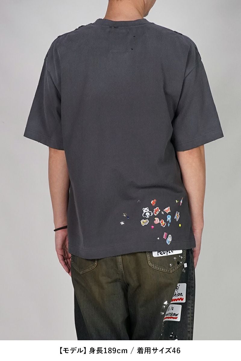 Maison MIHARA YASUHIRO(メゾン ミハラヤスヒロ) Kids Sticker Printed T-shirt キッズステッカープリントTシャツ J16TS821