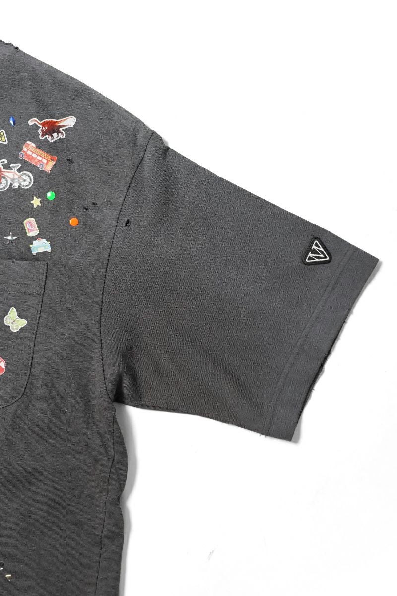 Maison MIHARA YASUHIRO(メゾン ミハラヤスヒロ) Kids Sticker Printed T-shirt キッズステッカープリントTシャツ J16TS821