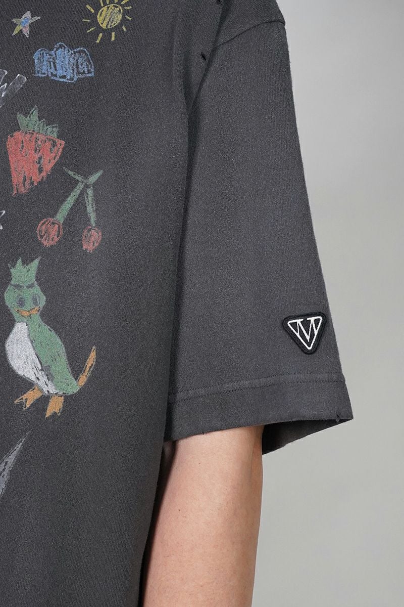 Maison MIHARA YASUHIRO(メゾン ミハラヤスヒロ) Kids Doodle Printed T-shirt キッズドゥードゥルプリントTシャツ J16TS831