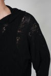 KAMIYA(カミヤ) Silk Lace Knit Hoodie シルクレースニットフーディー G16HD060