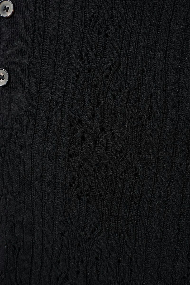 KAMIYA(カミヤ) Silk Lace Knit Hoodie シルクレースニットフーディー G16HD060