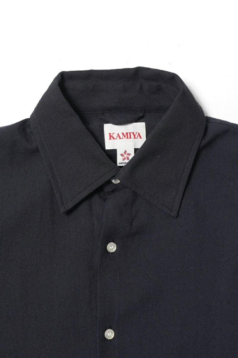 KAMIYA(カミヤ) Ash Fade Drawstring Cuff Shirt アッシュフェードドローストリングカットシャツ G16SH049