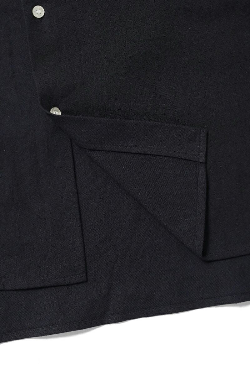 KAMIYA(カミヤ) Ash Fade Drawstring Cuff Shirt アッシュフェードドローストリングカットシャツ G16SH049