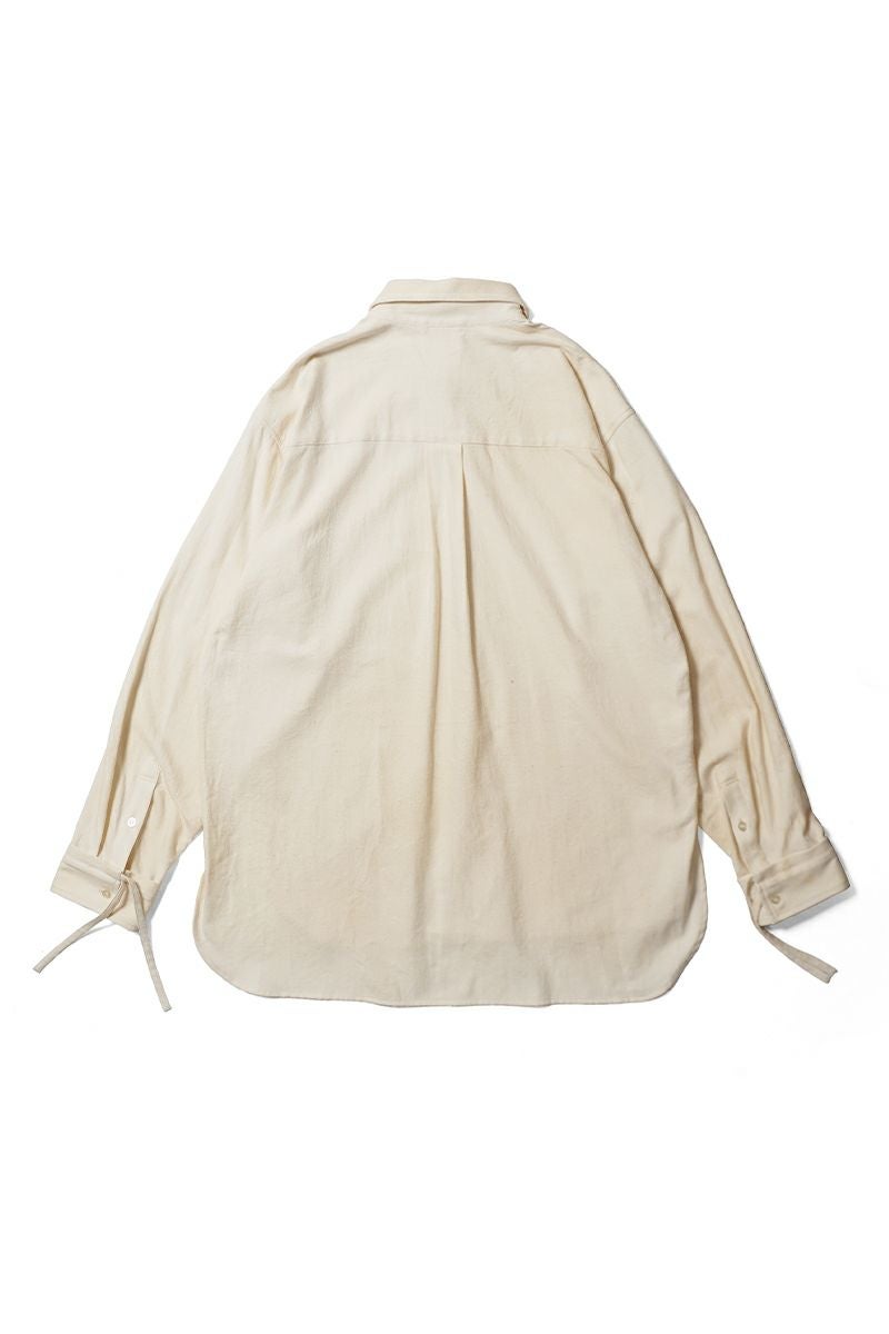 KAMIYA(カミヤ) Ash Fade Drawstring Cuff Shirt アッシュフェードドローストリングカットシャツ G16SH049