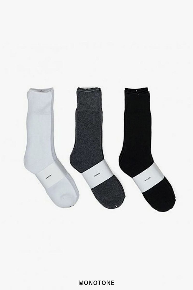 Graphpaper(グラフペーパー) Graphpaer 3-Pack Socks グラフペーパー 3パックソックス GU261-90286B